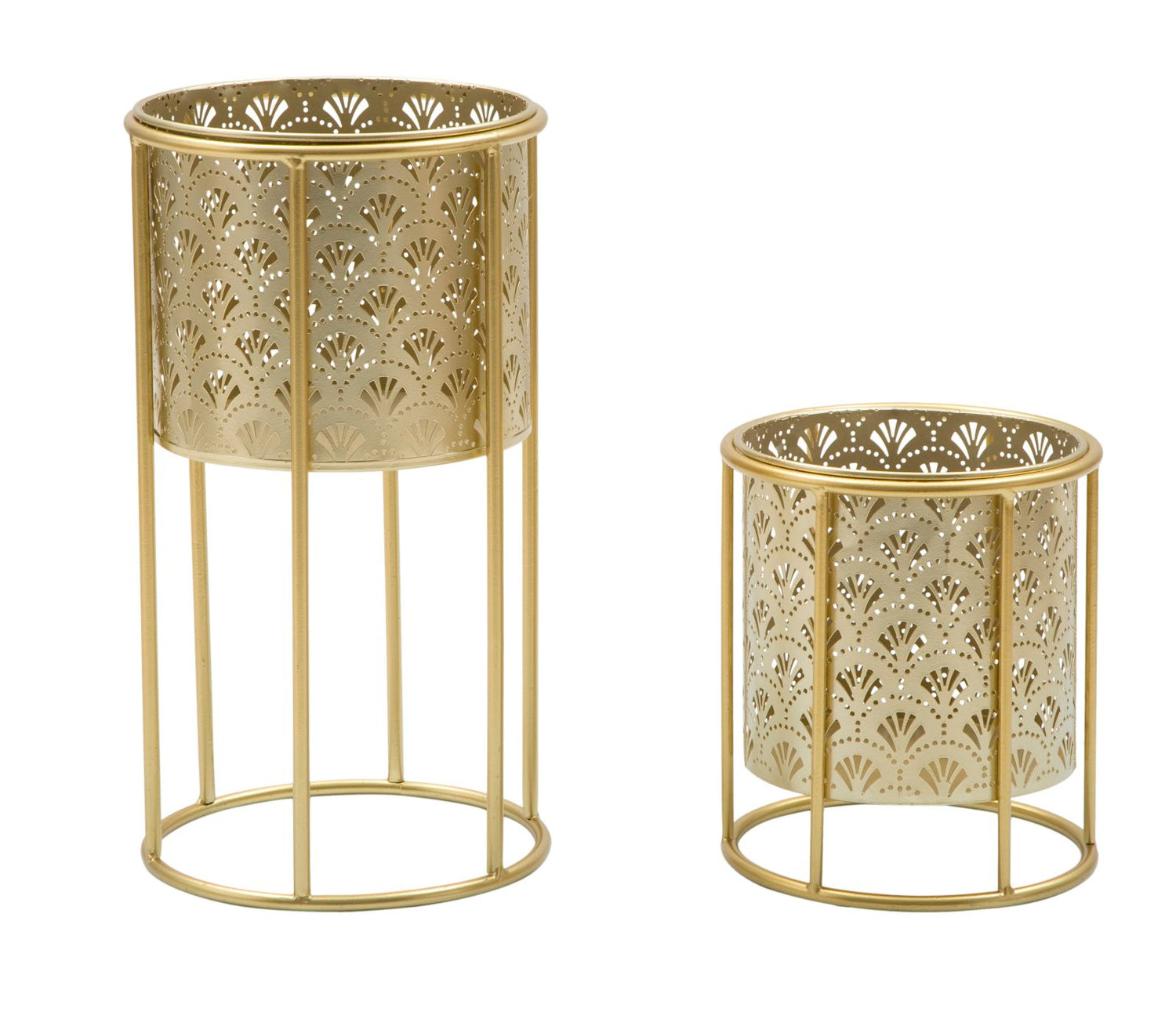 Vaashouder Golvy Set 2 Stuks - Goud