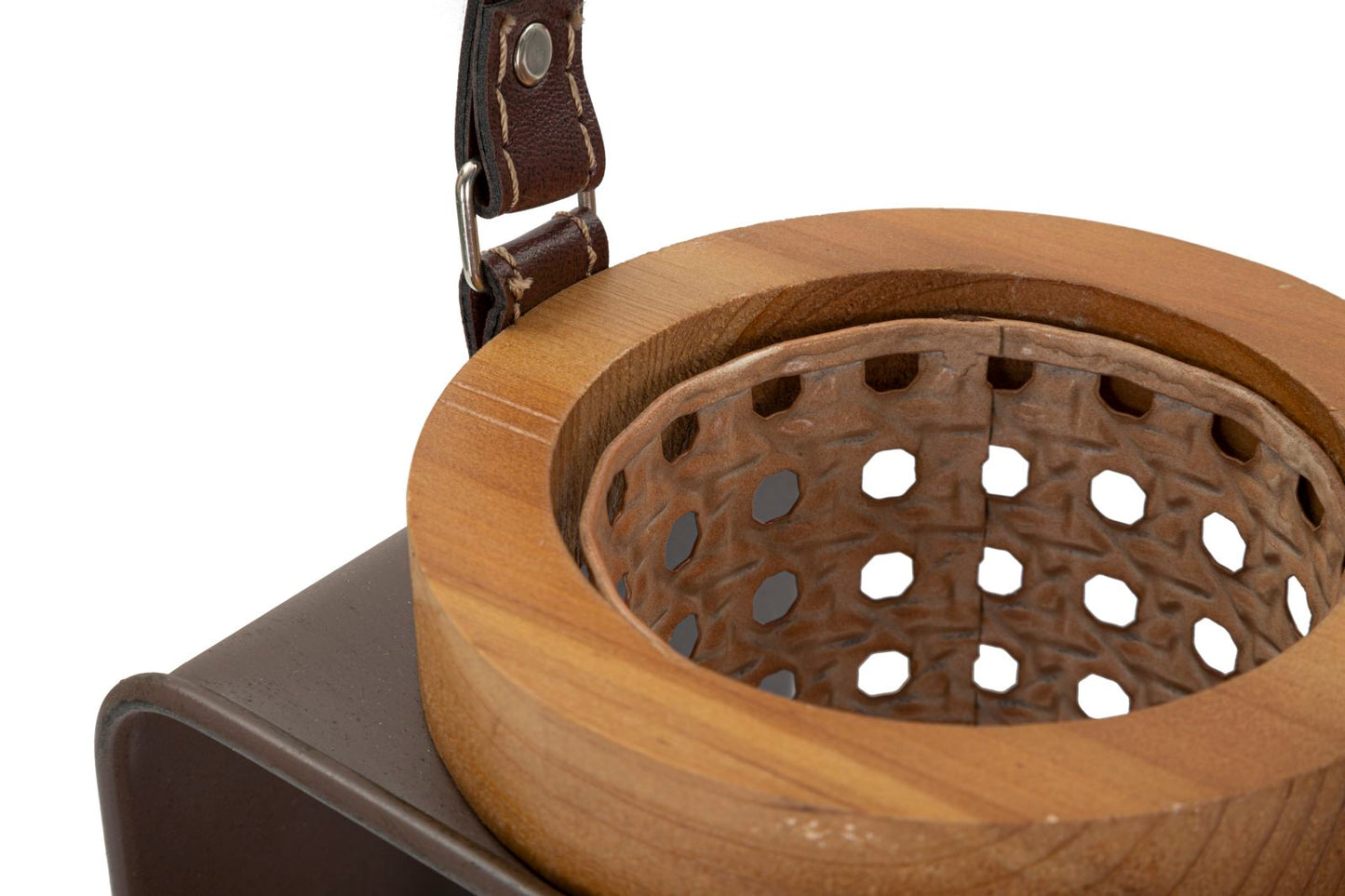 Lantaarn Ijzer-Rattan Boho Chic 20x16x13 cm