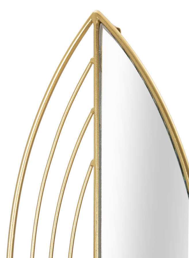 Wandkandelaar Blad Set 2 Stuks - Goud