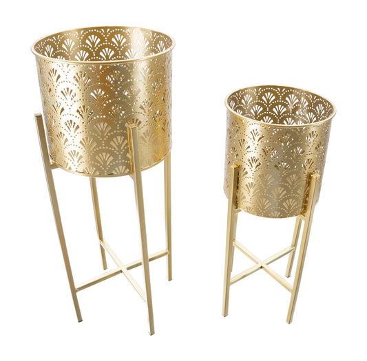 Vazenhouder Golvy Set 2 Stuks - Goud