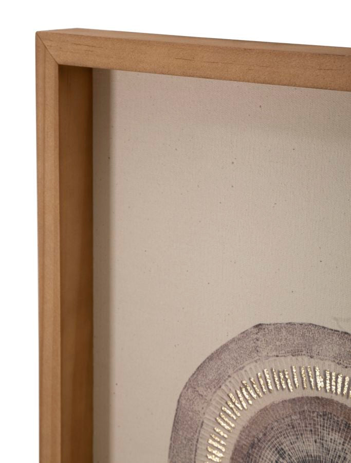 Wandpaneel Cirkel Met Applicatie Boho Chic 60x45x3.2 cm