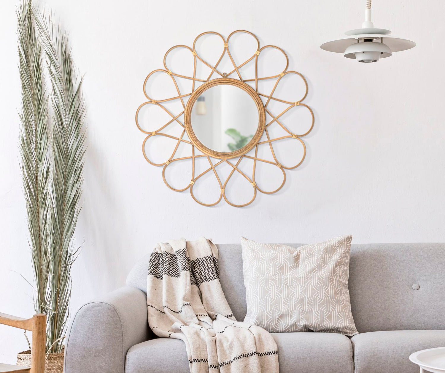 Wandspiegel Almeria Boho Chic 65.5x65.5x3 cm