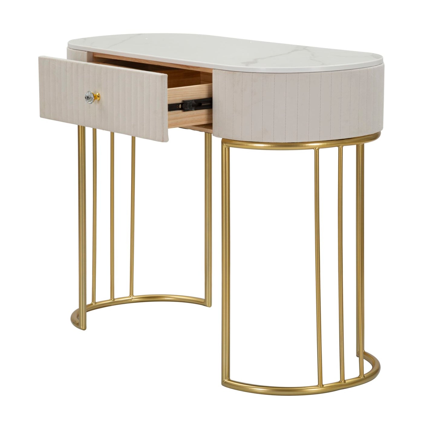 Console Montpellier Glam Crème 75x100x40 cm