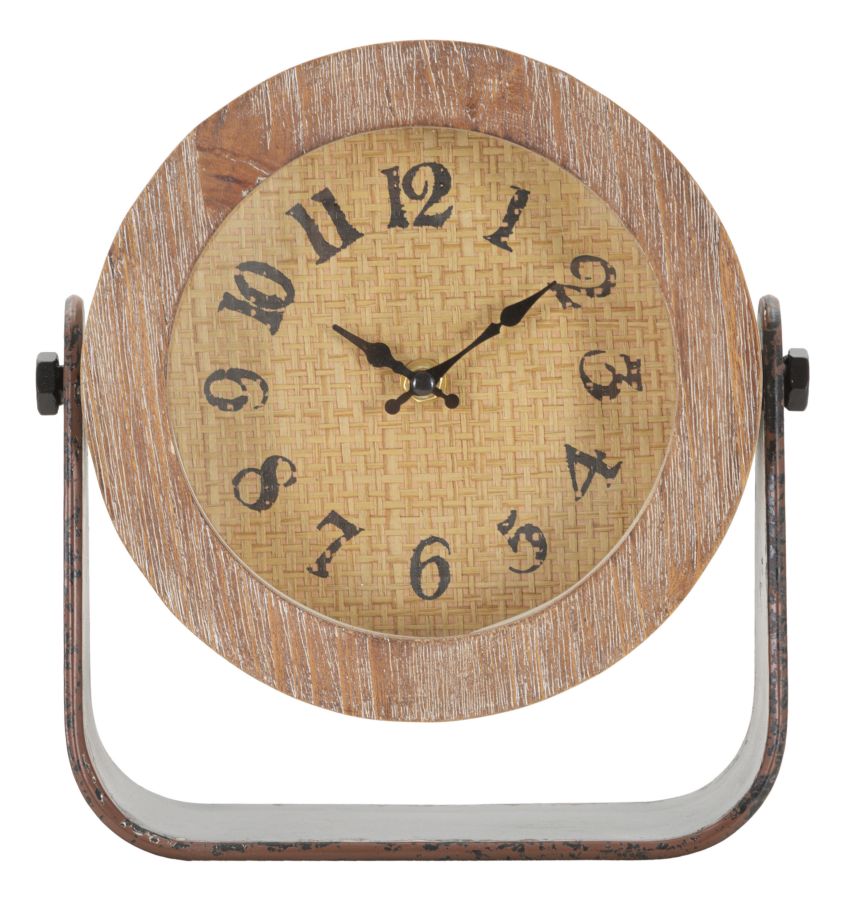 Ronde Tafelklok Boho Chic 24x23.5x7 cm