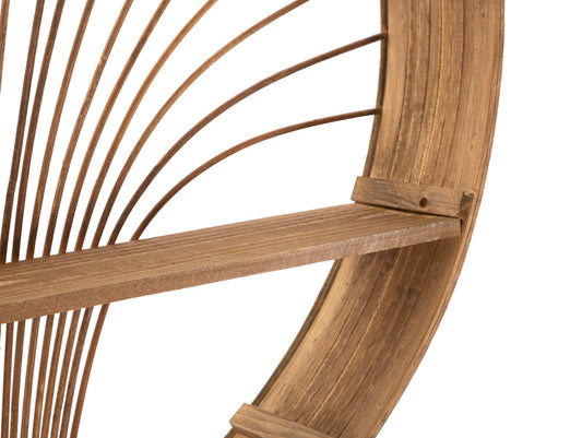 Wandplank Fuji Met Rattan 76x60.5x10.5 cm