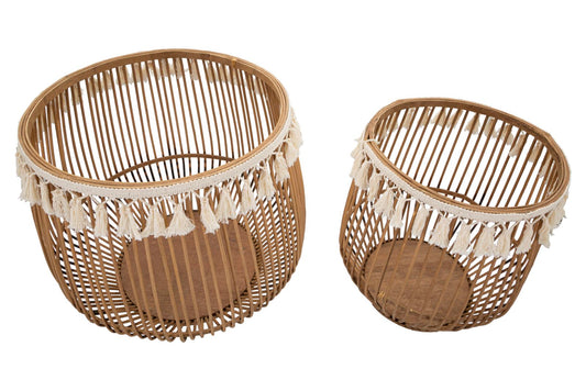 Rattan Manden Fuji Set 2-delig Bruin