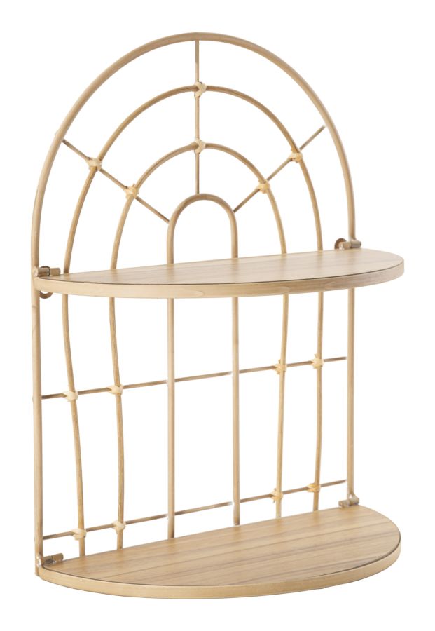 Dubbele Wandplank Arch Boho Chic 45.5x34.5x18 cm