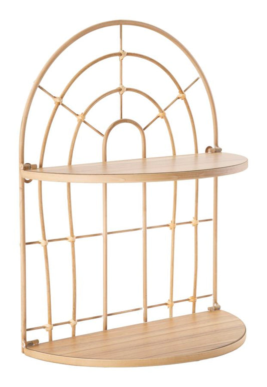 Dubbele Wandplank Arch Boho Chic 45.5x34.5x18 cm