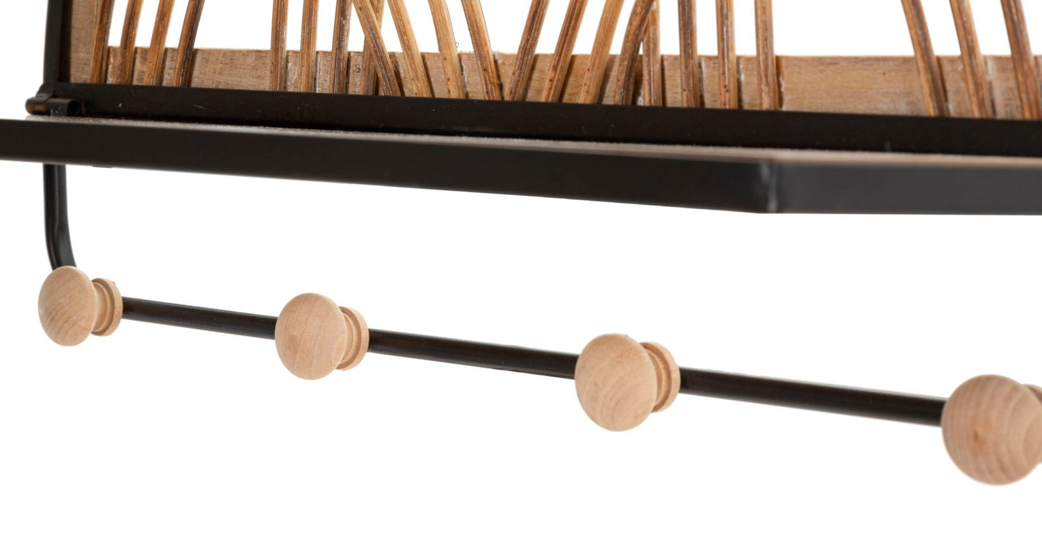 Wandplank Oporto Met Hangers 30x46x15.5 cm