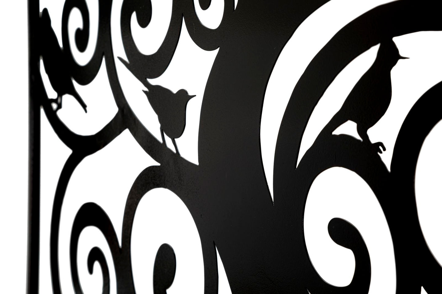 Ijzeren Wandpaneel Boom Met Vogels 70x70x1 cm