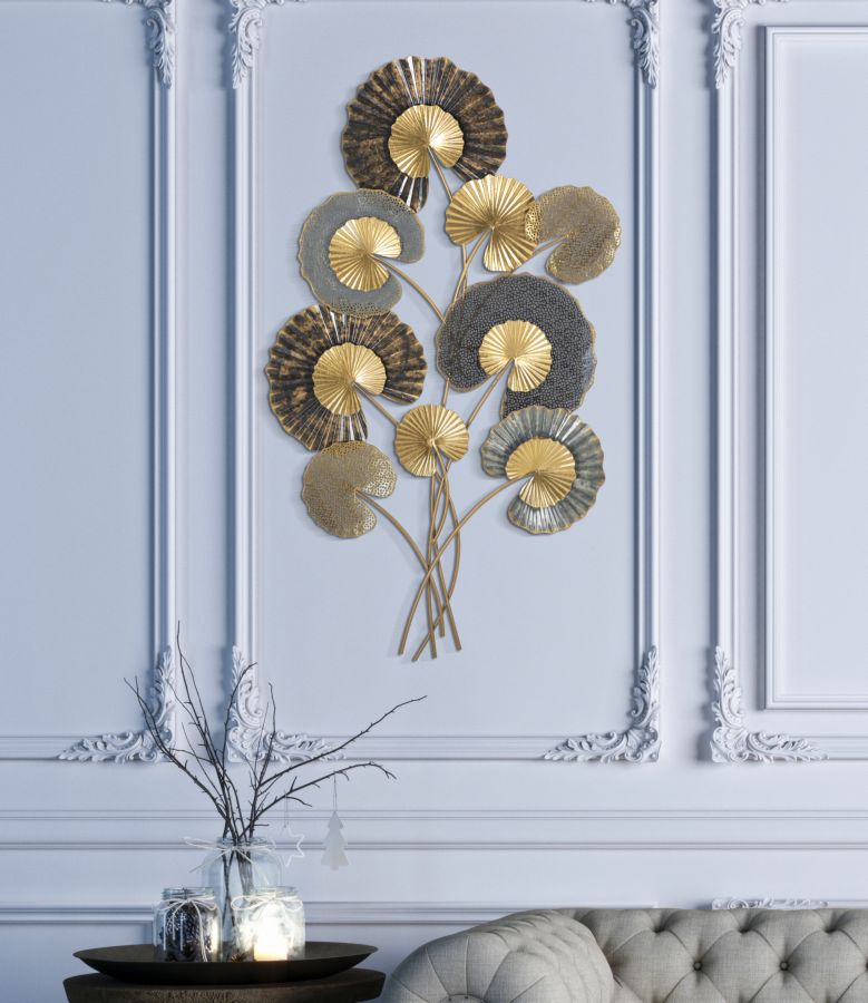 IJzeren Wandpaneel Web Glam 109.5x63.5x4 cm