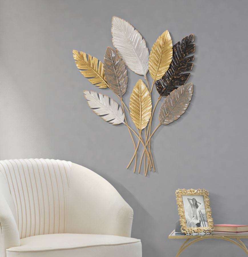 Wanddecoratie Palmy 93x73x6 cm