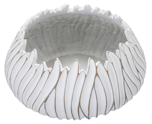 Gaspeau Polyresin Cachepot Wit 20x40x40 cm