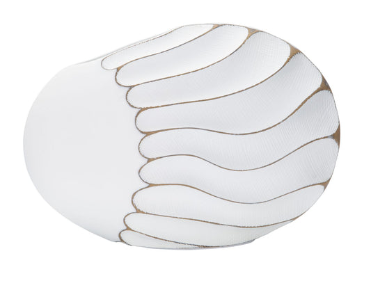 Decoratieve Vaas Polyresin Lijnen 24.5x34x11.5 cm