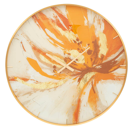 Wandklok Glas Toply Multicolor 80x5x5 cm