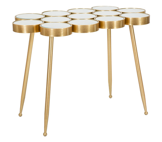 Bijzettafel Glam met Spiegelglas 70x100x55 cm