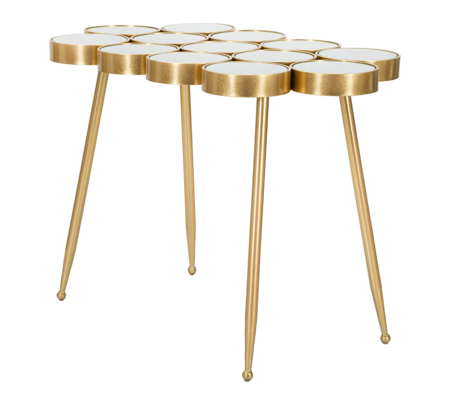 Bijzettafel Glam met Spiegelglas 70x100x55 cm