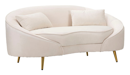 Sofa Oslo Tweezits Met Kussens Crème 68x148x84 cm