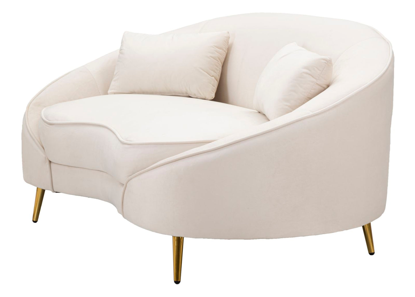 Sofa Oslo Tweezits Met Kussens Crème 68x148x84 cm