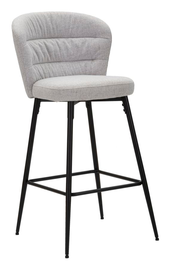 Barkruk Losanna Grijs Set 2 Stuks 108x52x59 cm