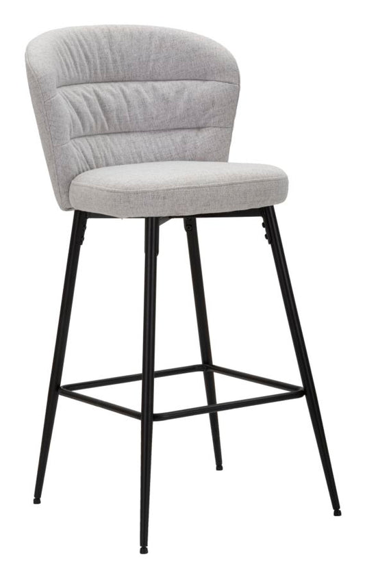 Barkruk Losanna Grijs Set 2 Stuks 108x52x59 cm