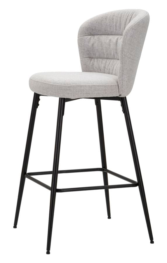 Barkruk Losanna Grijs Set 2 Stuks 108x52x59 cm