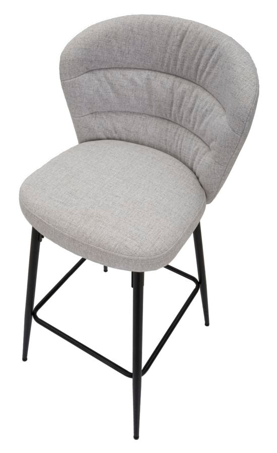 Barkruk Losanna Grijs Set 2 Stuks 108x52x59 cm