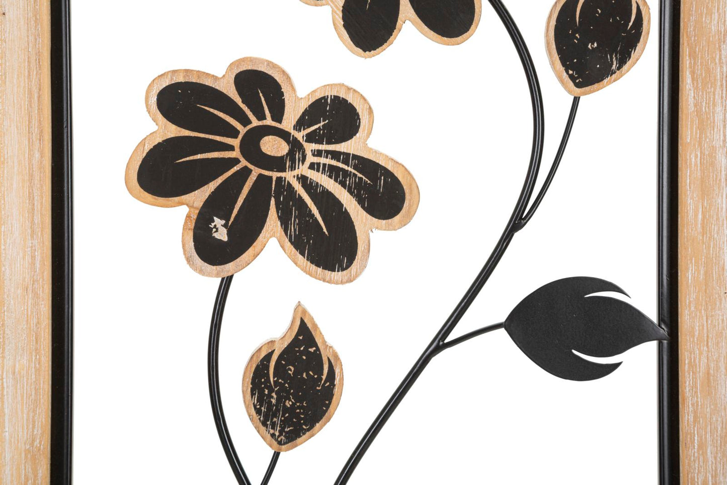 IJzeren Wandpaneel Girish Met Bloemendetail 60x30x2.5 cm