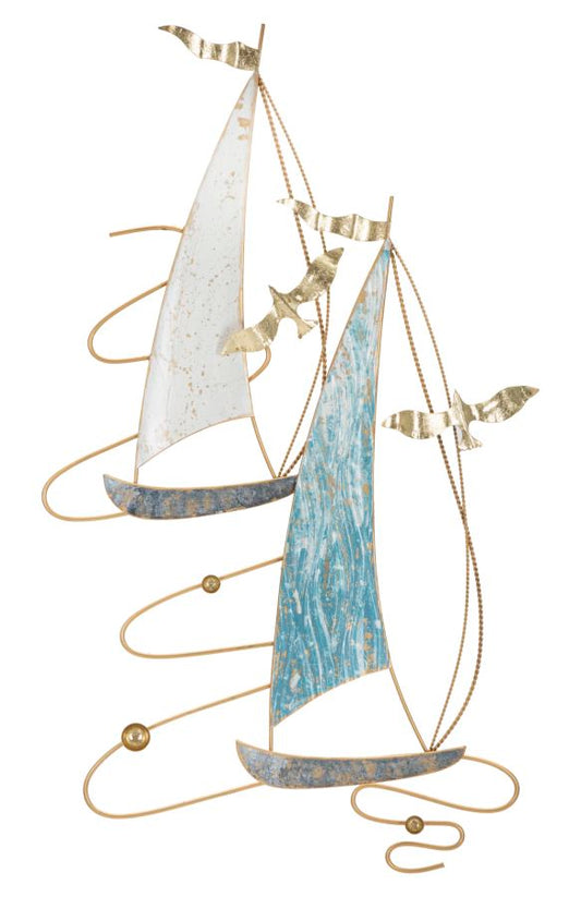 Ijzeren Wandpaneel Vela Multicolor 87x51.4x4 cm