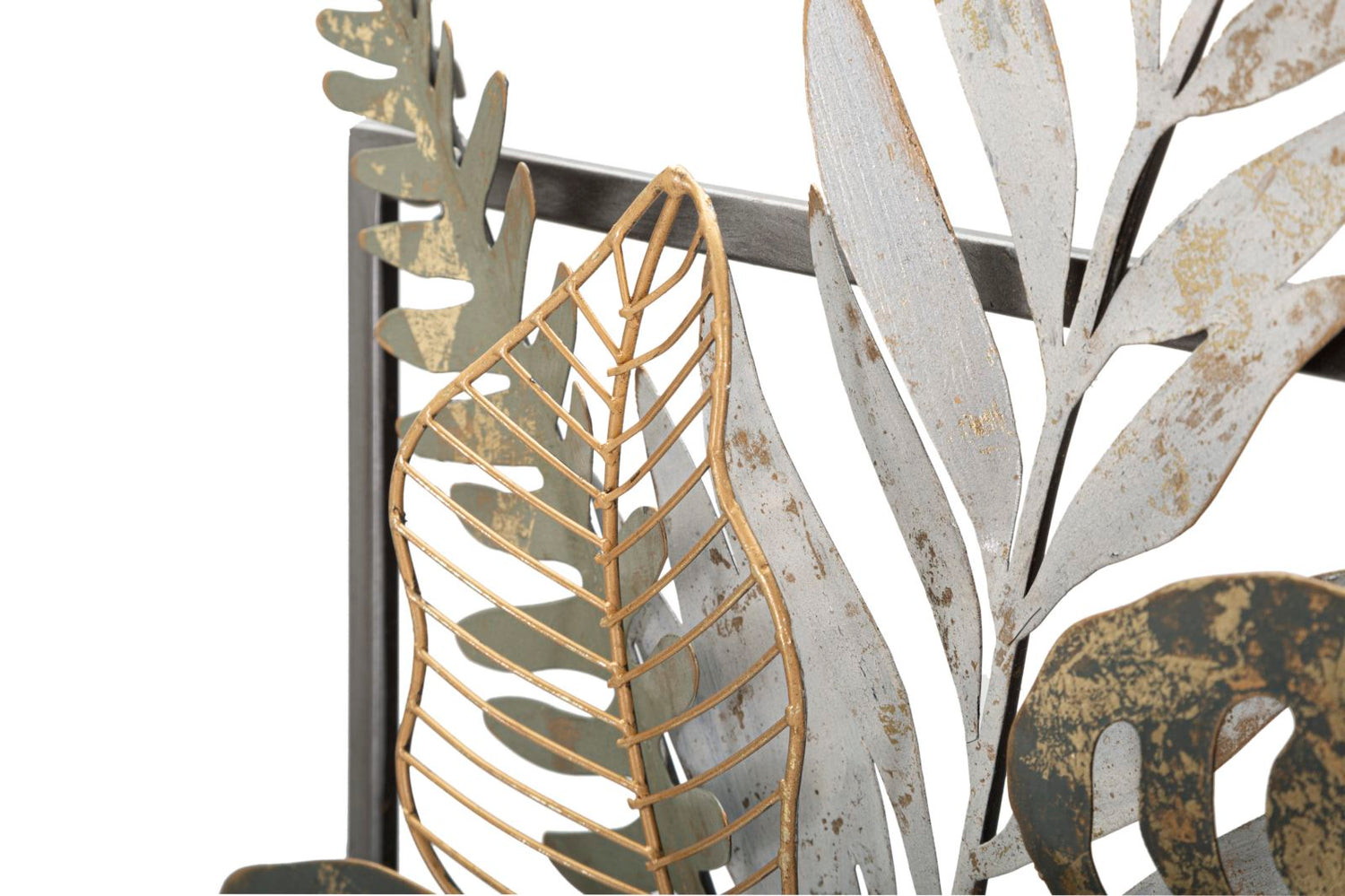 Iron Wall Panel Vaas 62.9x54x6.4 cm
