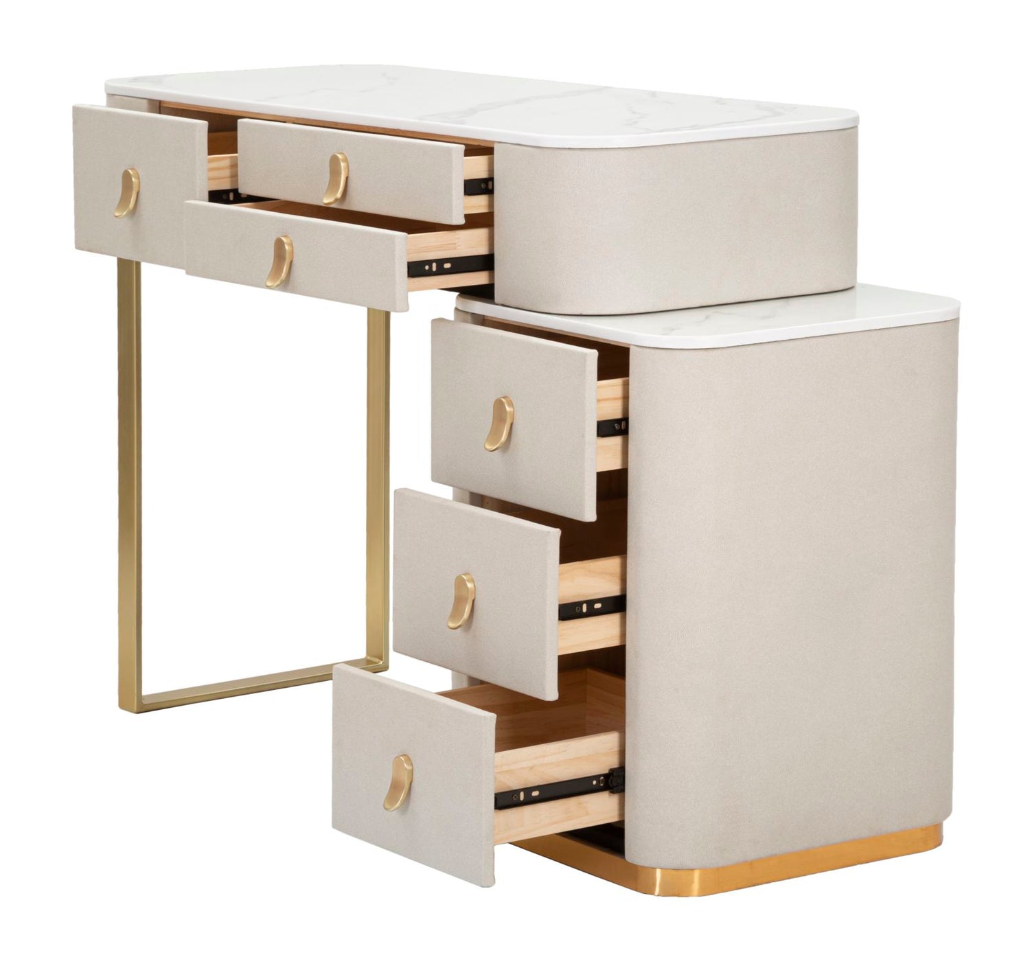Bed Desk Beauty Glam 75x120x40 cm