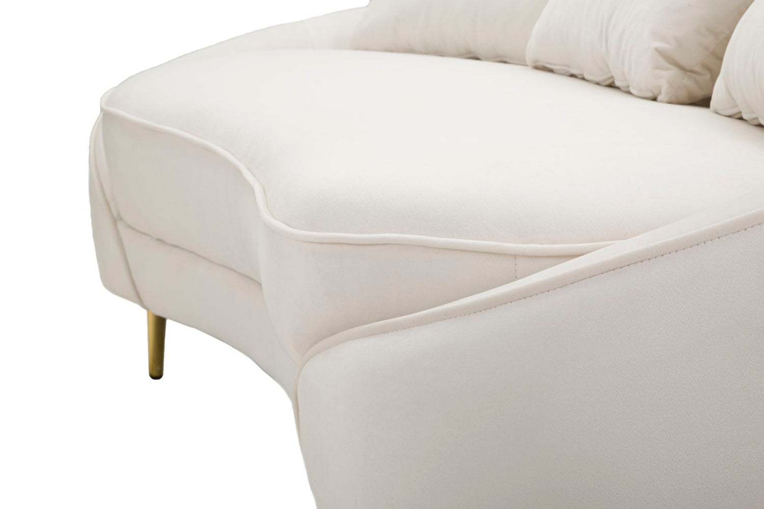 Oslo Driezits Sofa Met Kussens Crème 68x185x84 cm