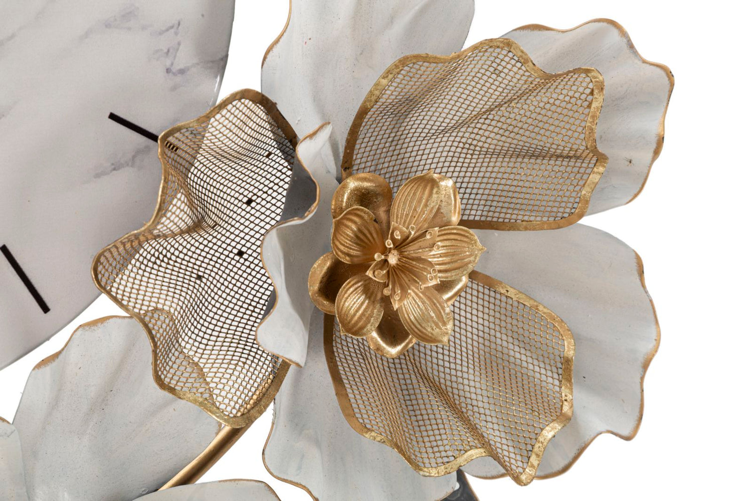 Wandklok Bloemen Boho Chic 64x64x8 cm