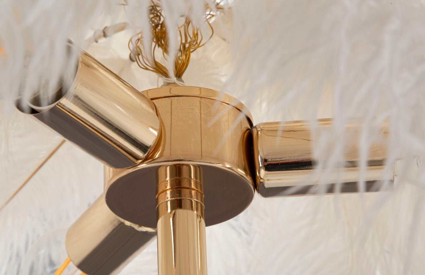 Vloerlamp Palm Goud-Wit 160x55x55 cm
