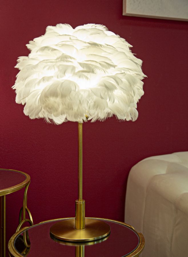 Tafellamp Ball Feather Glam 50x30x30 cm