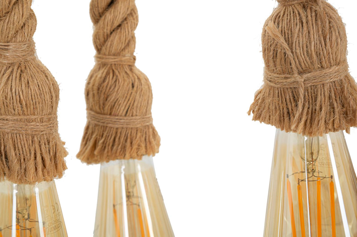 Plafondlamp Bamboe/Touw Boho Chic 120x80x15 cm