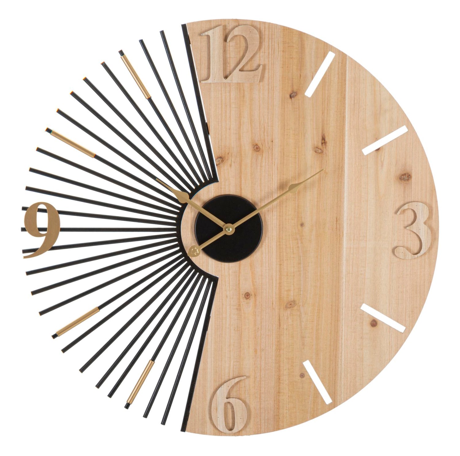 Wandklok Wordy Modern 60x60x3.5 cm