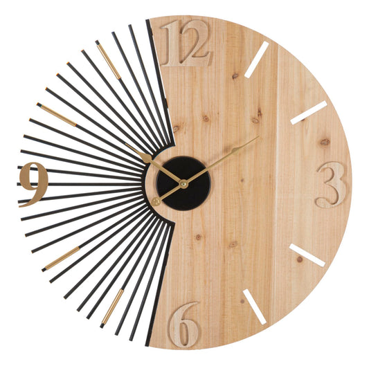 Wandklok Wordy Modern 60x60x3.5 cm