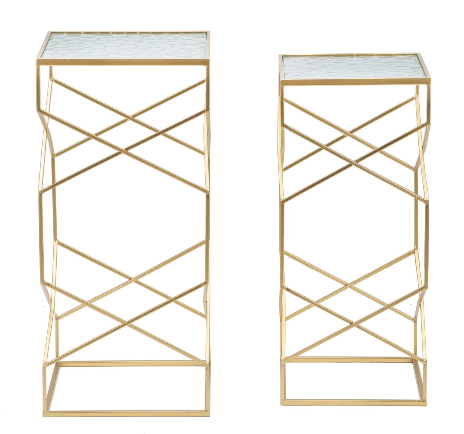 Glassy Bijzettafel Set 2 Stuks