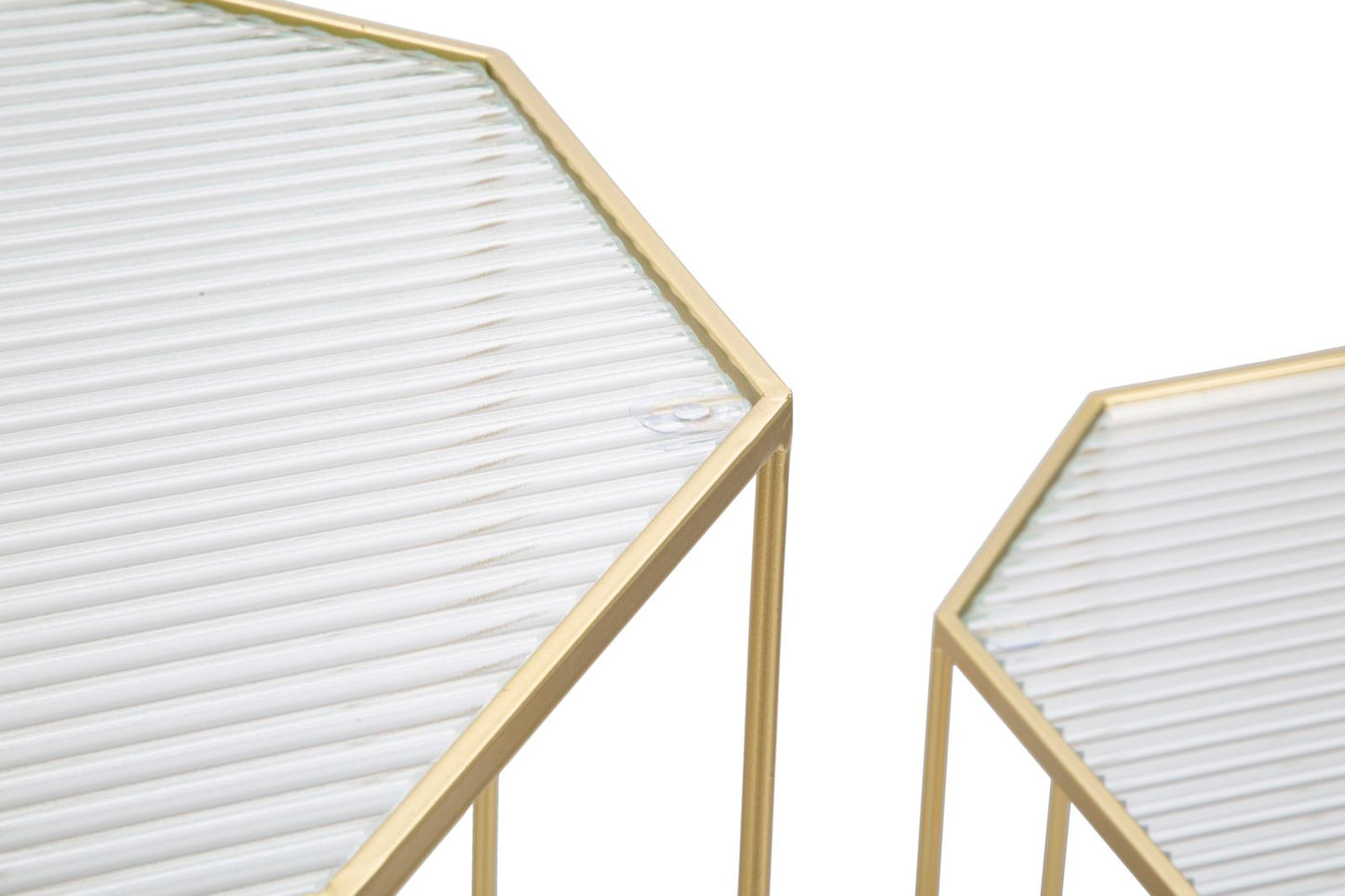Bijzettafel New Glass Set 2 Stuks