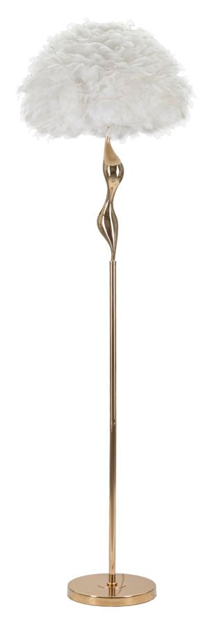Vloerlamp Slim Glam Goud-Wit 165x50x50 cm