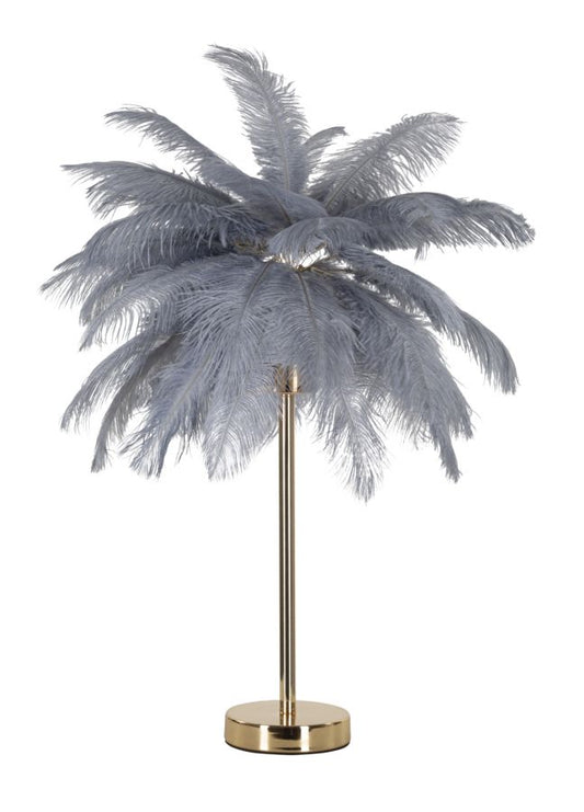 Tafellamp Palm Goud en Grijs 55x40x40 cm