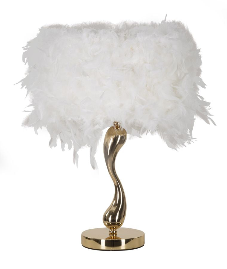 Tafellamp Cart Glam Goud-Wit 47x25x25 cm