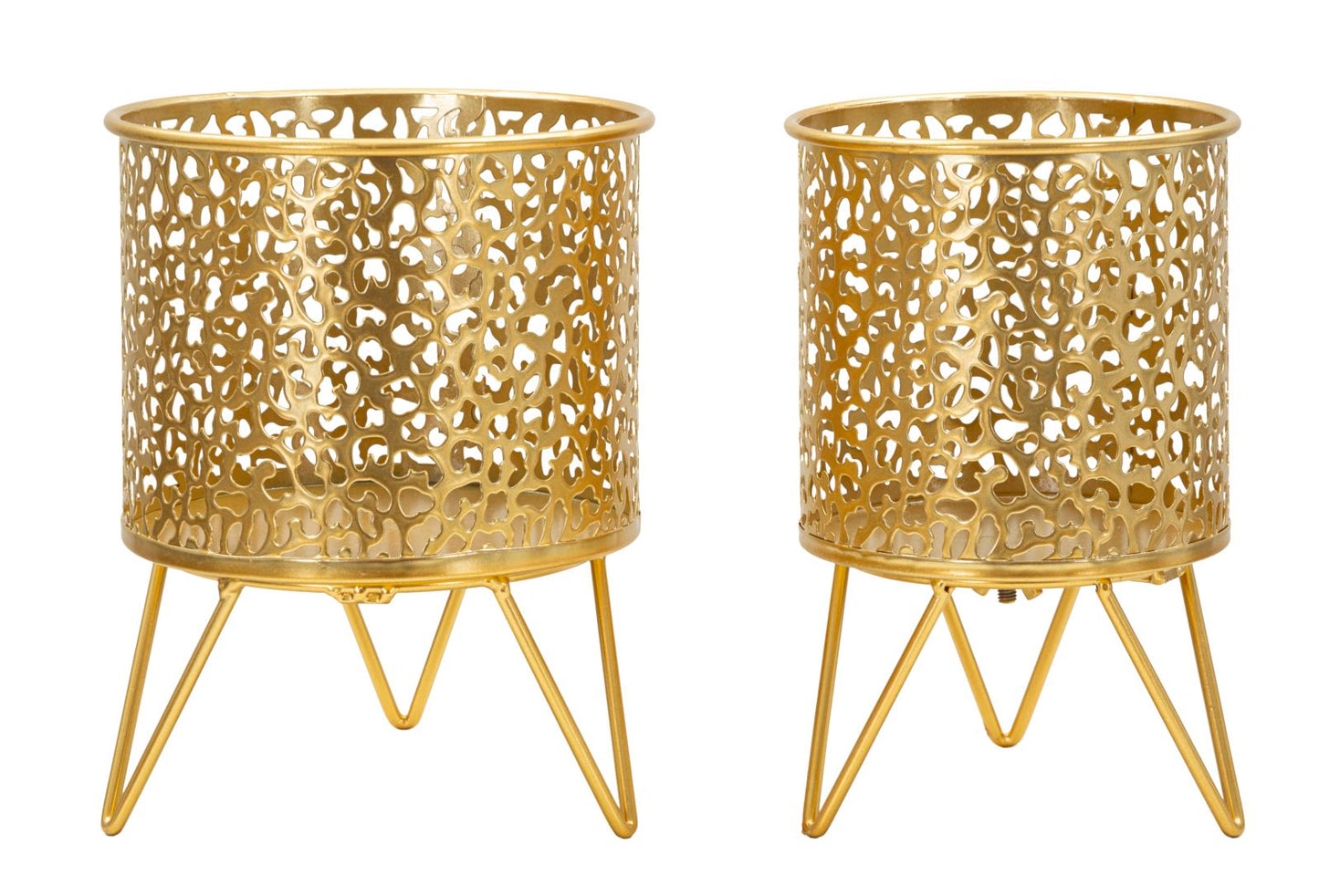 Vazenhouder Piny Goud Set 2 Stuks