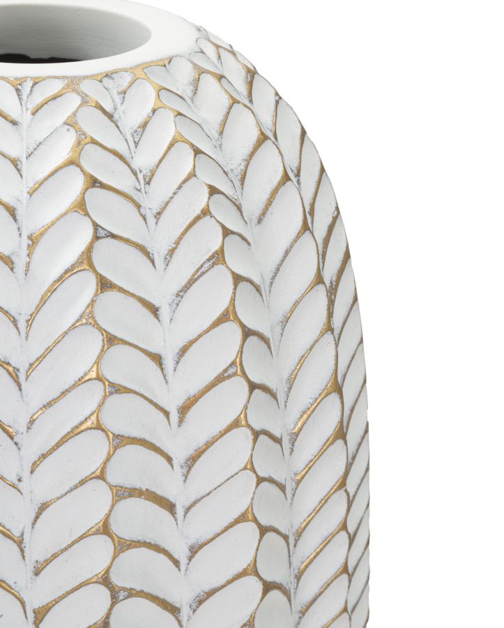 Bladvormige Decoratieve Vaas 46x18.5x18.5 cm