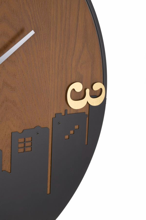 Wandklok City 60x60x2 cm