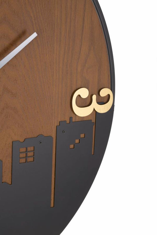 Wandklok City 60x60x2 cm