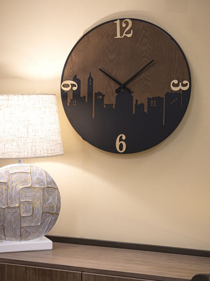 Wandklok City 60x60x2 cm