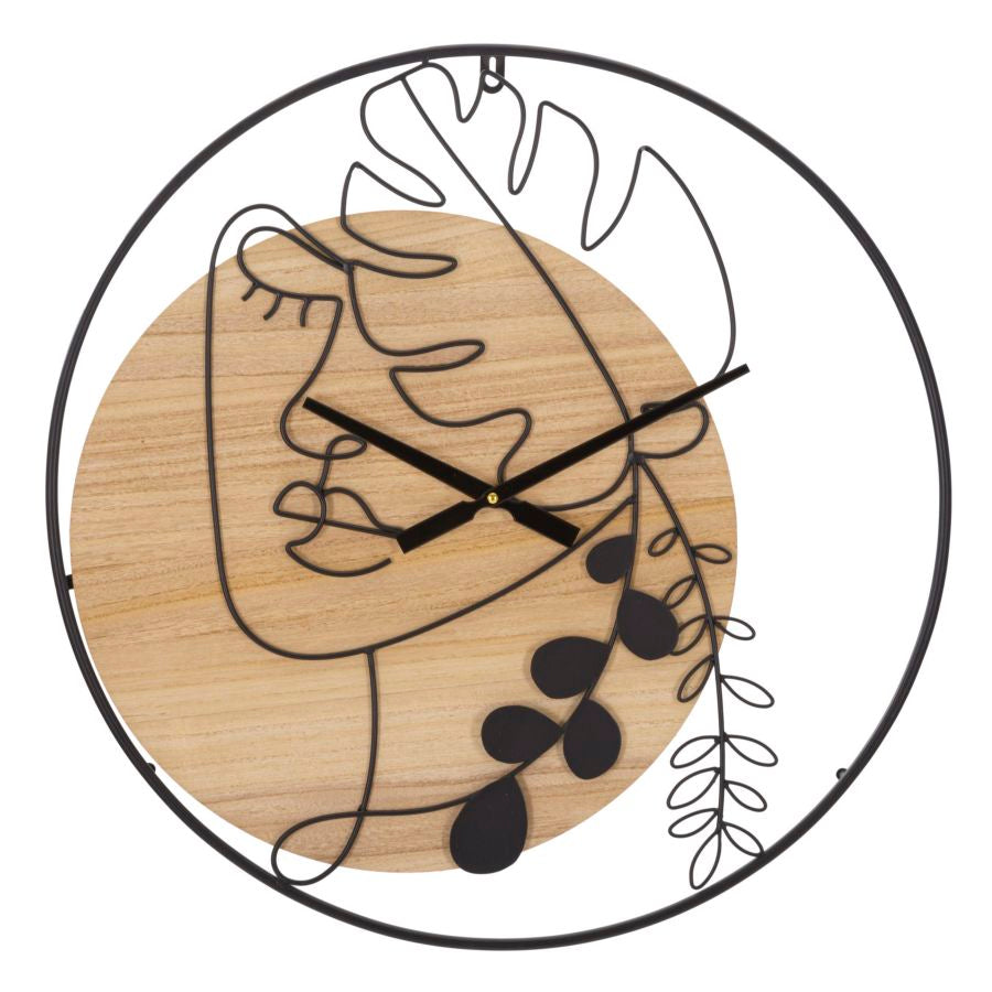 Wandklok Elegant Rond 60x60x2 cm