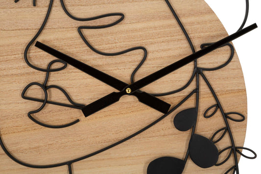 Wandklok Elegant Rond 60x60x2 cm